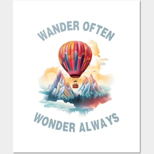 Wander Often, Wonder Always Posters and Art